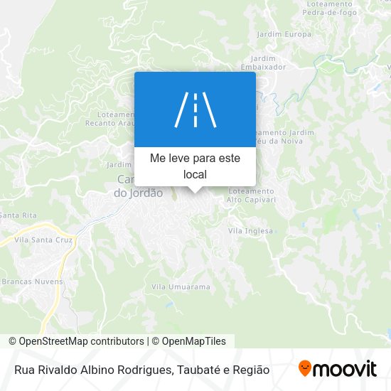 Rua Rivaldo Albino Rodrigues mapa