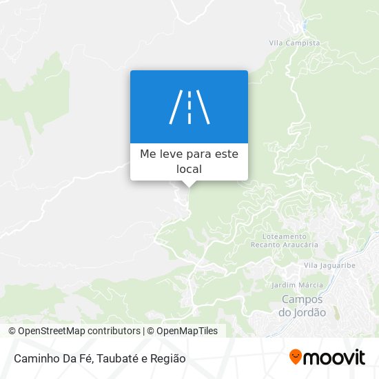 Caminho Da Fé mapa