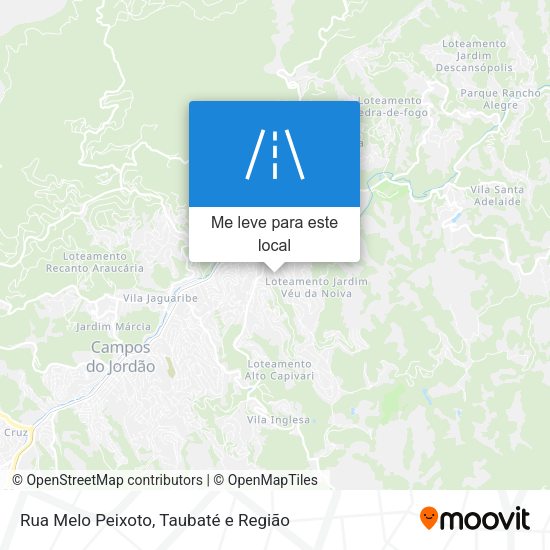 Rua Melo Peixoto mapa