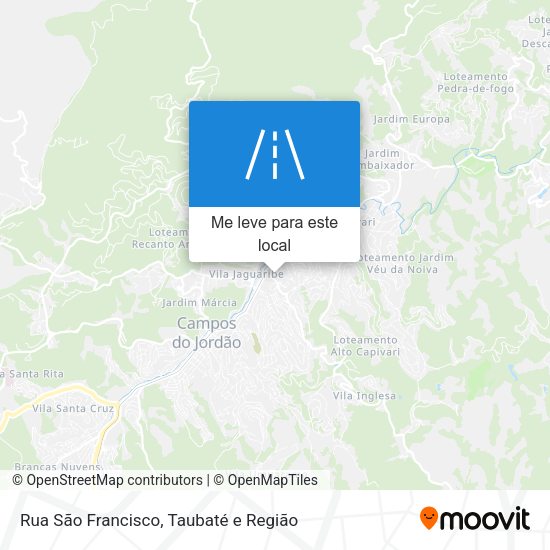 Rua São Francisco mapa