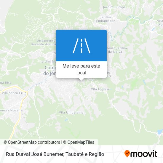 Rua Durval José Bunemer mapa