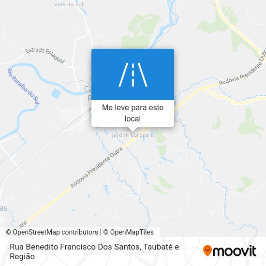 Rua Benedito Francisco Dos Santos mapa