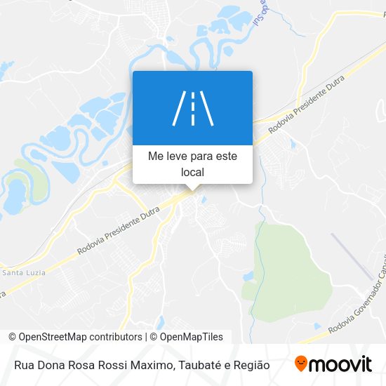 Rua Dona Rosa Rossi Maximo mapa
