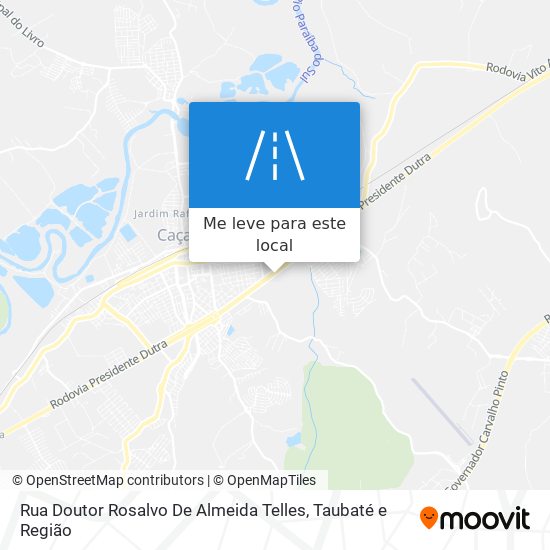 Rua Doutor Rosalvo De Almeida Telles mapa