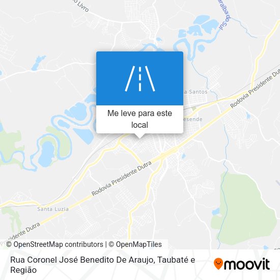 Rua Coronel José Benedito De Araujo mapa