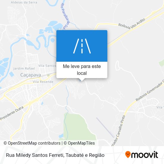 Rua Miledy Santos Ferreti mapa