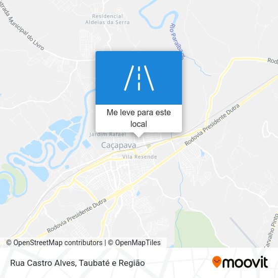 Rua Castro Alves mapa