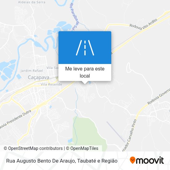 Rua Augusto Bento De Araujo mapa