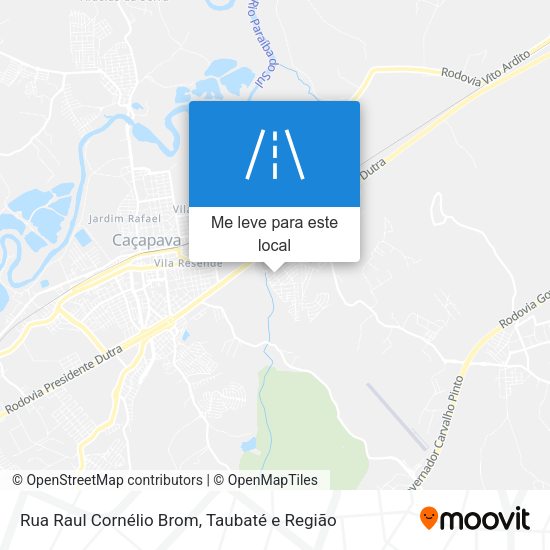 Rua Raul Cornélio Brom mapa