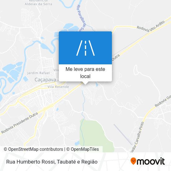 Rua Humberto Rossi mapa