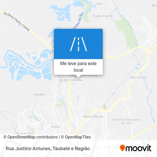 Rua Justino Antunes mapa