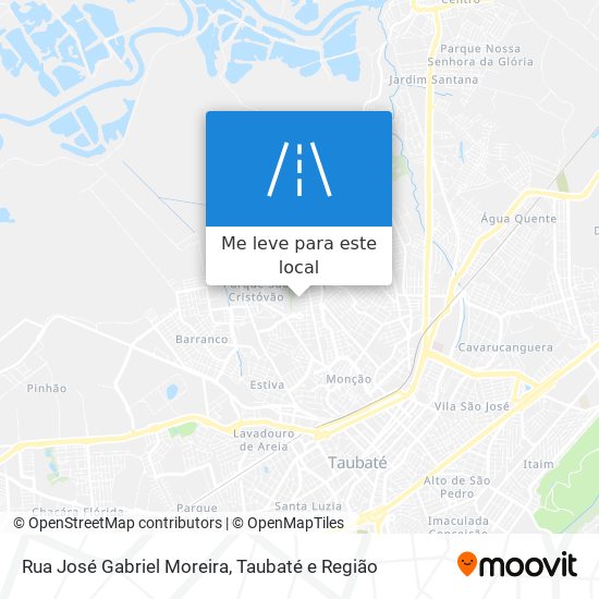 Rua José Gabriel Moreira mapa