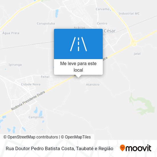 Rua Doutor Pedro Batista Costa mapa