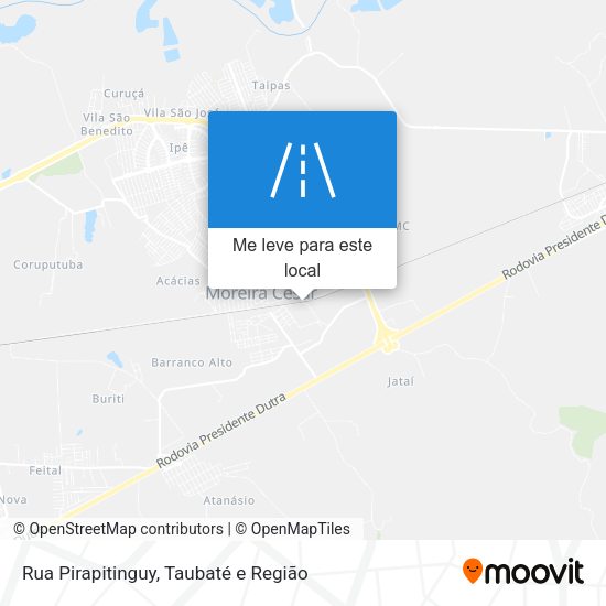 Rua Pirapitinguy mapa