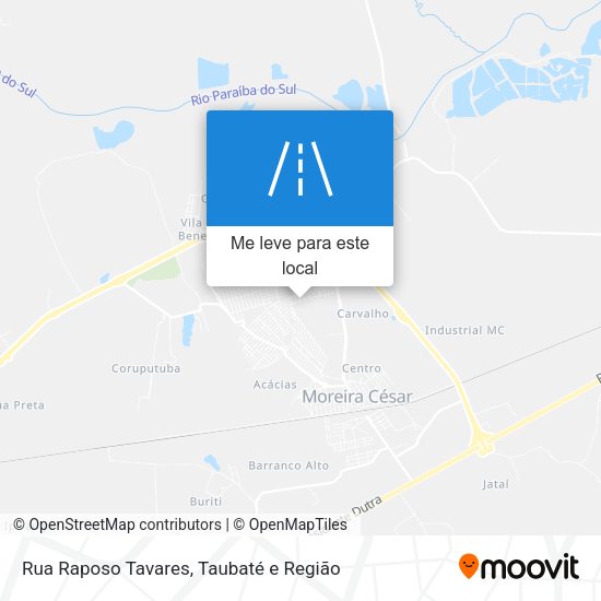 Rua Raposo Tavares mapa