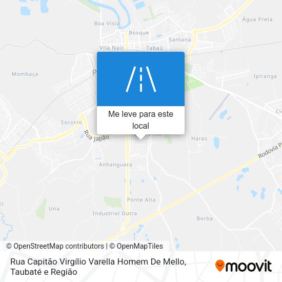 Rua Capitão Virgílio Varella Homem De Mello mapa