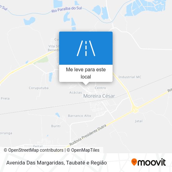 Avenida Das Margaridas mapa