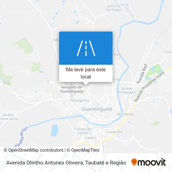 Avenida Olintho Antunes Oliveira mapa