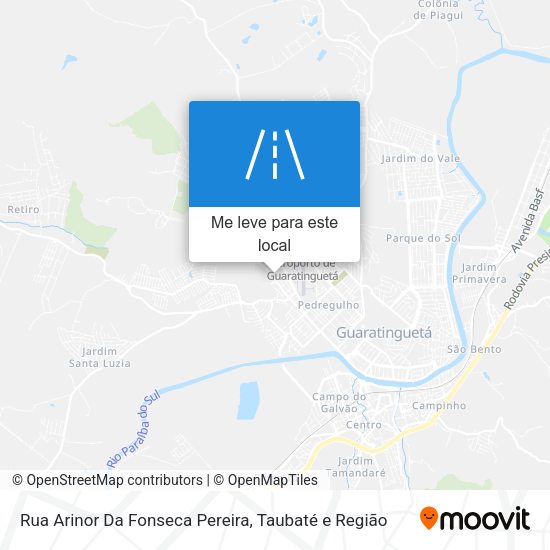Rua Arinor Da Fonseca Pereira mapa