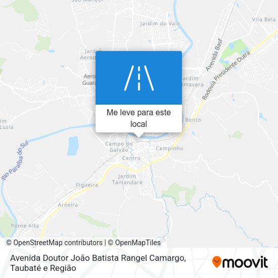 Avenida Doutor João Batista Rangel Camargo mapa