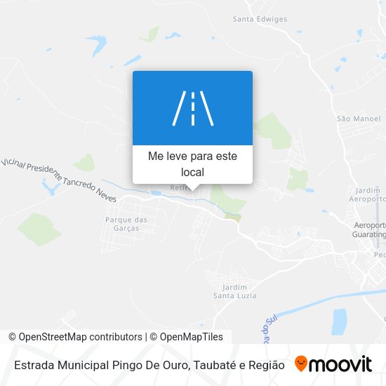 Estrada  Municipal Pingo De Ouro mapa