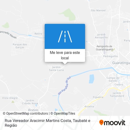 Rua Vereador Aracimir Martins Costa mapa