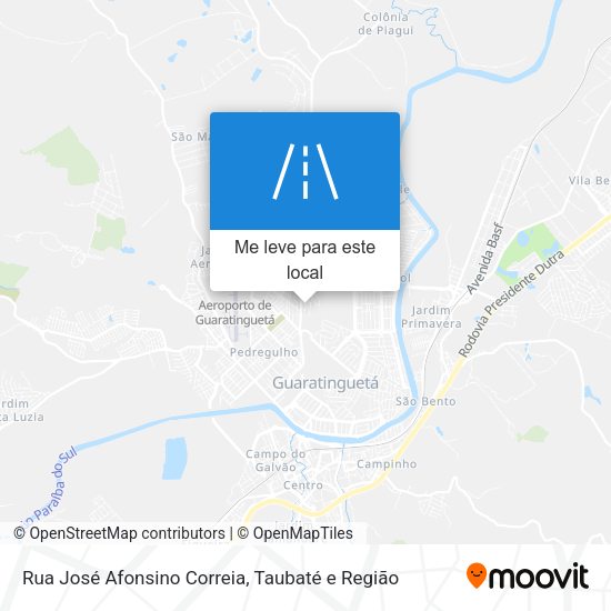 Rua José Afonsino Correia mapa