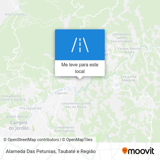 Alameda Das Petunias mapa