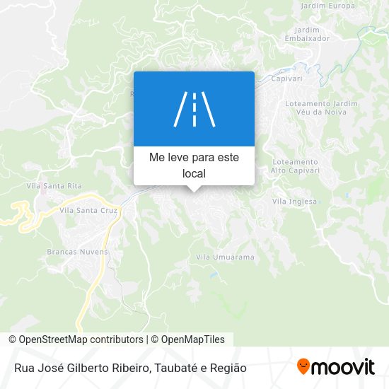 Rua José Gilberto Ribeiro mapa