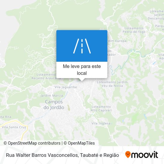 Rua Walter Barros Vasconcellos mapa