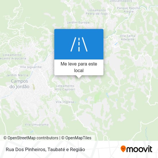 Rua Dos Pinheiros mapa