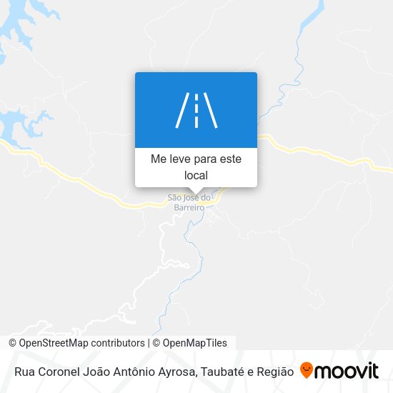 Rua Coronel João Antônio Ayrosa mapa