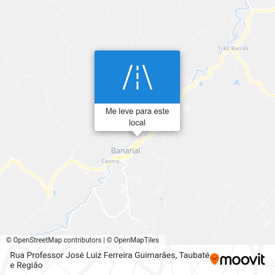 Rua Professor José Luiz Ferreira Guimarães mapa