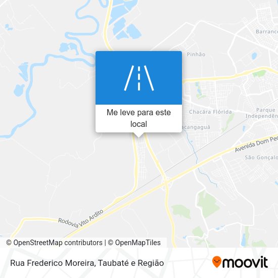 Rua Frederico Moreira mapa