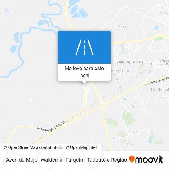 Avenida Major Waldemar Furquim mapa