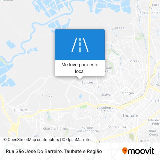 Rua São José Do Barreiro mapa