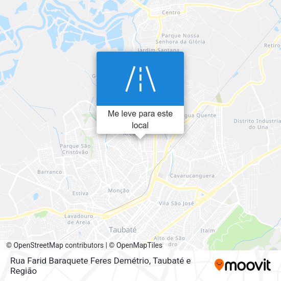 Rua Farid Baraquete Feres Demétrio mapa