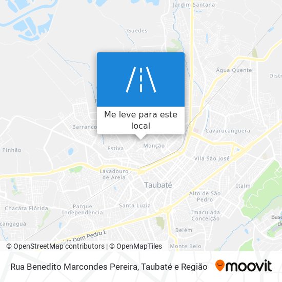 Rua Benedito Marcondes Pereira mapa