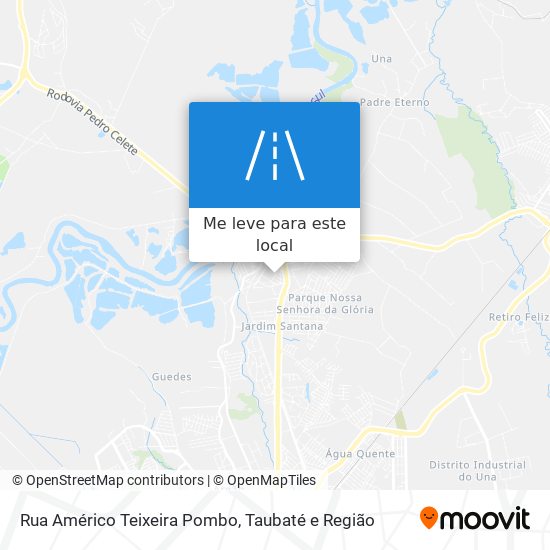 Rua Américo Teixeira Pombo mapa