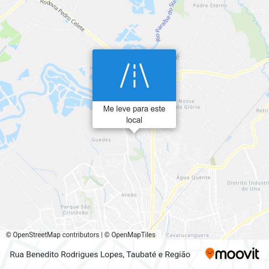 Rua Benedito Rodrigues Lopes mapa