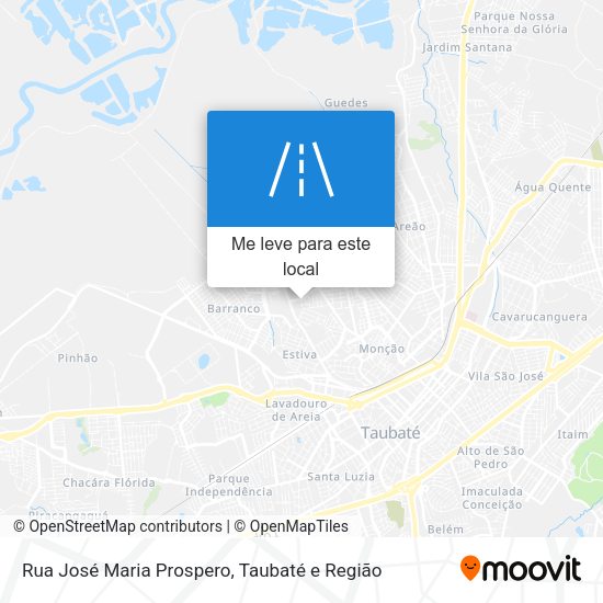 Rua José Maria Prospero mapa