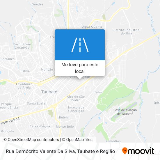 Rua Demócrito Valente Da Silva mapa