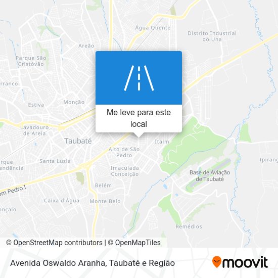 Avenida Oswaldo Aranha mapa