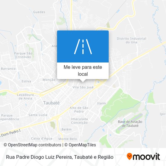 Rua Padre Diogo Luiz Pereira mapa