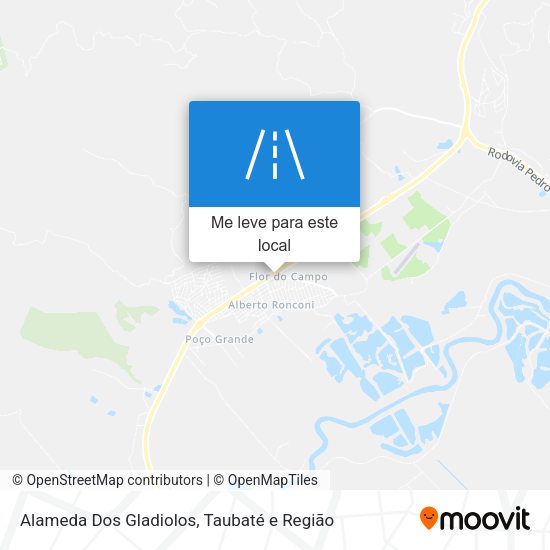 Alameda Dos Gladiolos mapa