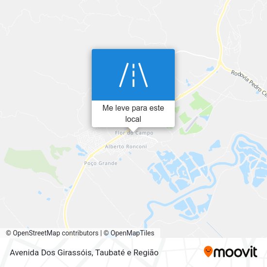 Avenida Dos Girassóis mapa