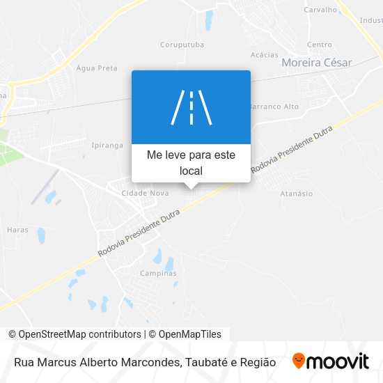 Rua Marcus Alberto Marcondes mapa