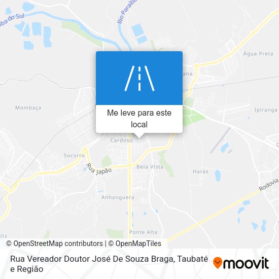 Rua Vereador Doutor José De Souza Braga mapa