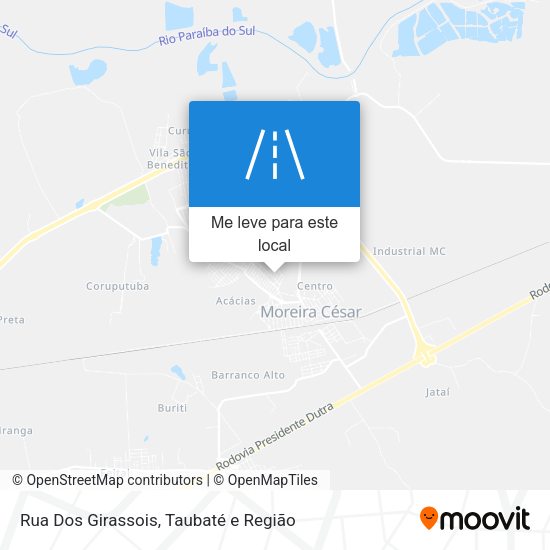 Rua Dos Girassois mapa