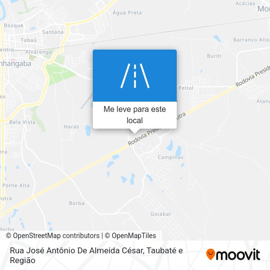 Rua José Antônio De Almeida César mapa